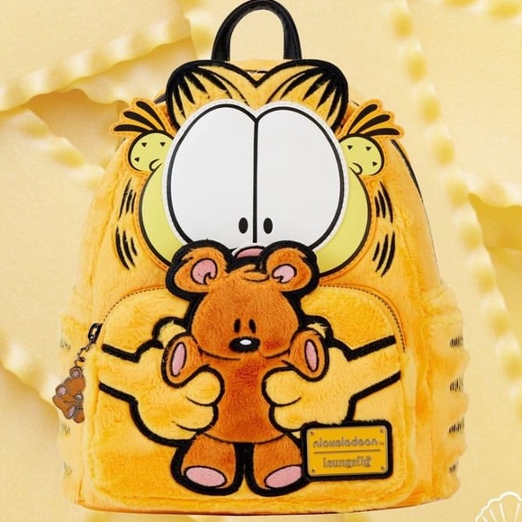 Loungefly x Nickelodeon Garfield & Pooky Plush Backpack Bag Purse NWT - Picture 14 of 16